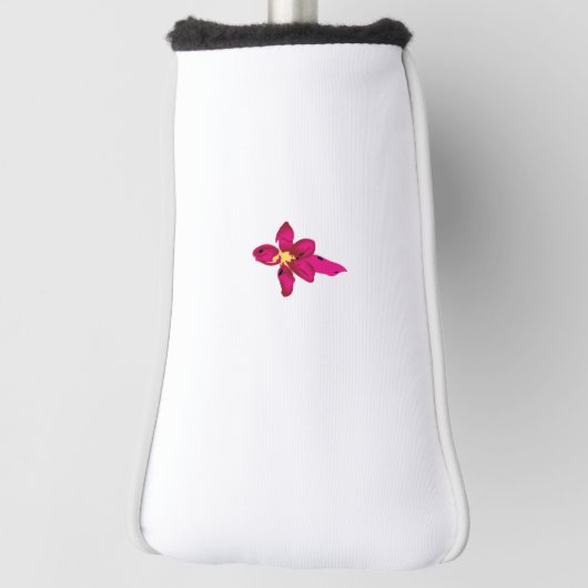 Mädchendesign, leichtes Gold, purpurpurrot Golf Headcover (Rotieren 90)