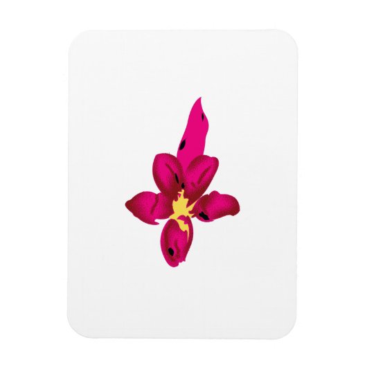 Mädchendesign, leichtes Gold, purpurpurrot Magnet (Vertikal)