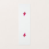 Mädchendesign, leichtes Gold, purpurpurrot Visitenkarten (Außenseite Aufgefaltet)