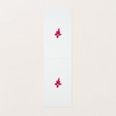 Mädchendesign, leichtes Gold, purpurpurrot Visitenkarten (Innenseite Aufgefaltet)