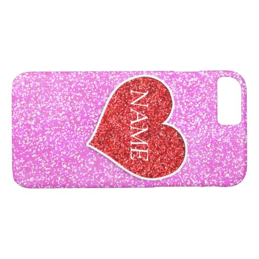 MÄDCHENDRUCKER GLITZER Case-Mate iPhone HÜLLE (Rückseite (Horizontal))