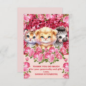 Mädchendusche Danke, Karten (Vorne/Hinten)