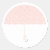 Mädchendusche Runder Aufkleber (Vorderseite)