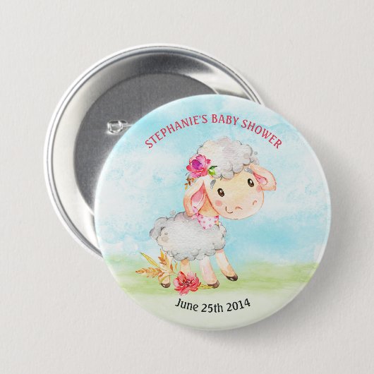 Mädchenduschenfarm Button (Vorne & Hinten)