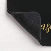 Mädcheneinfacher Personalisierter Monogrammname Mousepad (Ecke)