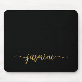 Mädcheneinfacher Personalisierter Monogrammname Mousepad