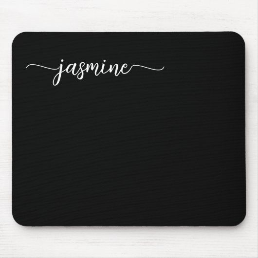 Mädcheneinfacher Personalisierter Monogrammname Mousepad (Vorne)
