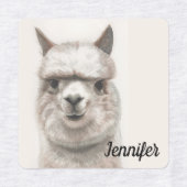 Mädcheneisen-Kleidung-Etikett mit dem Namen Llama Etiketten (Design 2)