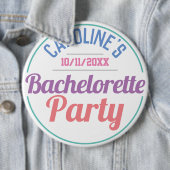 Mädchenfeier eines Junggeselinnen-Abschieds Button (Beispiel)