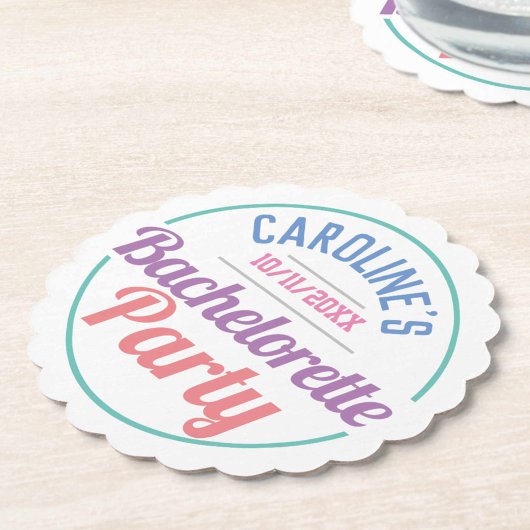 Mädchenfeier eines Junggeselinnen-Abschieds Untersetzer