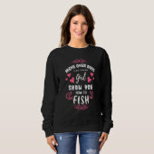 Mädchenfischerei - Jungen überholen Sweatshirt (Vorne ganz)