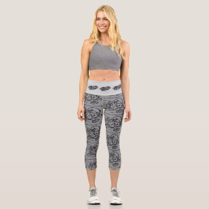 Mädchenfußball-Cartoon  Capri Leggings