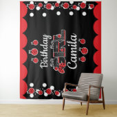 Mädchengeburtsdesigns Wandteppich (Beispiel)