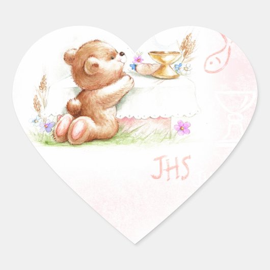 Mädchengemeinde Herz-Aufkleber (Vorderseite)