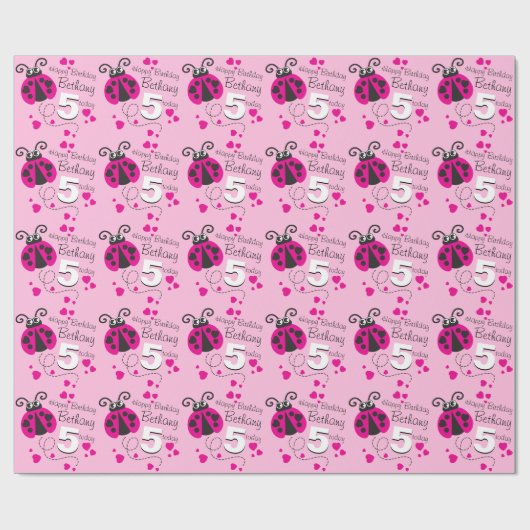 Mädchengemusterte Verpackung des Geschenkpapier (Flach)