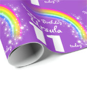 Mädchengemusterte Verpackung des Geschenkpapier (Rolleneckpunkt)