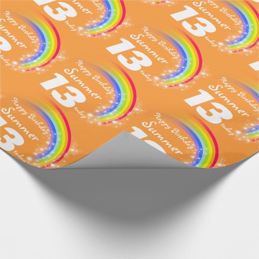 Mädchengemusterte Verpackung des Geschenkpapier (Ecke)