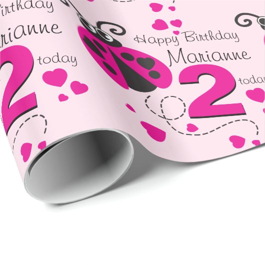 Mädchengemusterte Verpackung des Geschenkpapier (Rolleneckpunkt)