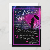 Mädchengeschenke| Brief an meine Freundin Einladung (Vorne/Hinten)