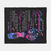 Mädchengeschenke| Brief an meine Freundin Fleecedecke (Vorderseite (Horizontal))