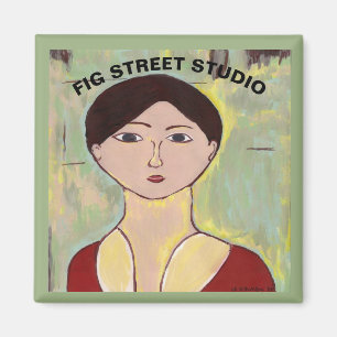 Mädchengesicht nach Matisse Magnet