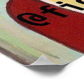 Mädchengesicht nach Matisse, Text hinzufügen Poster (Ecke)