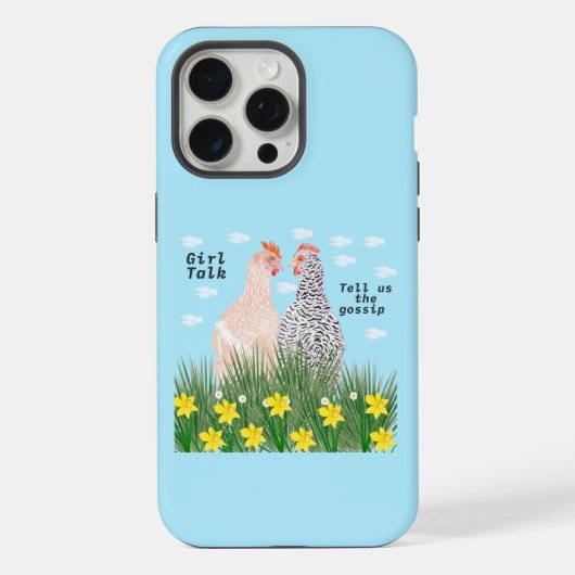 Mädchengespräch iPhone Hülle (Rückseite)