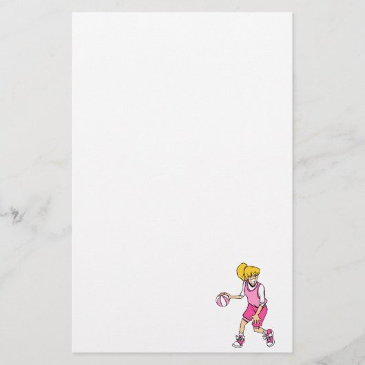 Mädchengetröpfel Briefpapier (Vorderseite)