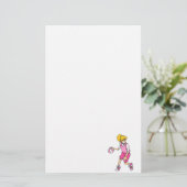 Mädchengetröpfel Briefpapier (Stehend Vorderseite)