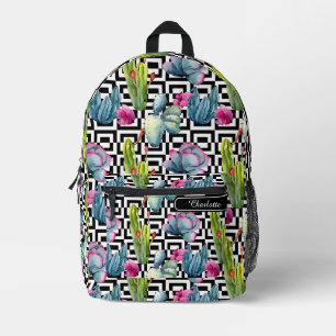 Mädchenhaft chic Wasserfarbe Exotische Wildblume K Bedruckter Rucksack