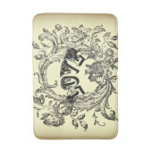 mädchenhaft geblüht, in Pastellfarben wirbelnd vik Badematte (Vorderseite Vertikal)