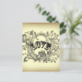 mädchenhaft geblüht, in Pastellfarben wirbelnd vik Postkarte (Stehend Vorderseite)