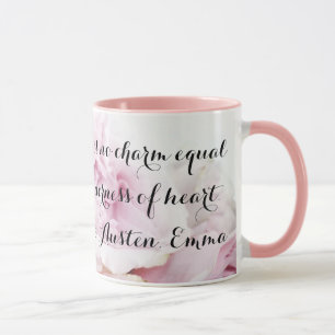 Mädchenhaft Jane Austen Emma Buch Zitat Rosa Rose  Tasse