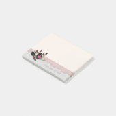 Mädchenhaft modern trendy, Spitze, Make-up Post-it Klebezettel (angewinkelt)