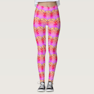 Mädchenhaft moderne abstrakte rosa Farbverlauf Str Leggings