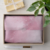 Mädchenhaft rosa feminine abstrakte Marmor-Funkels Seidenpapier (Geschenk)