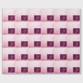 Mädchenhaft rosa feminine abstrakte Marmor-Sparkli Geschenkpapier (Flach)