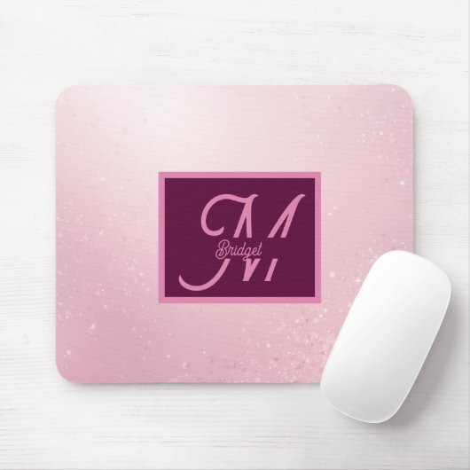 Mädchenhaft rosa feminines sanftes Schimmer-Ombre- Mousepad (Mit Mouse)