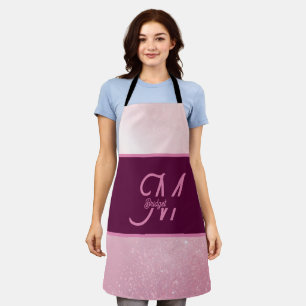 Mädchenhaft rosa feminines sanftes Schimmer-Ombre- Schürze
