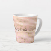 Mädchenhaft Rosa Gold Leopard Tier Milchtasse (Rechte Ecke)