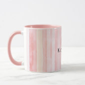 Mädchenhaft rosa Streifen Tasse (Links)