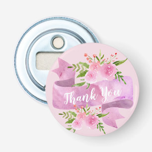 Mädchenhaft Schicke Chic Florale Rosa Rosen Dankes Flaschenöffner
