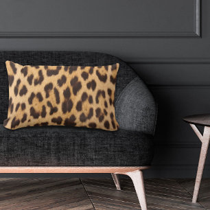 Mädchenhaft schicker wilder Safari-Mode Leopardenm Lendenkissen