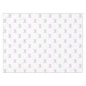 Mädchenhaft schickes lila Schleifenmuster Frühling Tischdecke (Vorderseite (Horizontal))