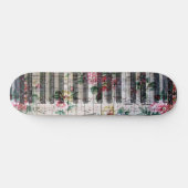 mädchenhaft Vintage Klaviertastatur Skateboard (Horizontal)