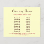 mädchenhafte, elegante Bäckerei bunt Kuchen Flyer (Hinten)