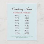 mädchenhafte, elegante Bäckerei bunt Kuchen Flyer (Hinten)