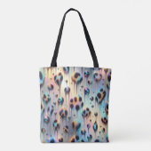 Mädchenhafte Leopardenprint-Tasche mit Opal-Effekt Tasche (Rückseite)