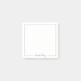 Mädchenhafte Lila Monogrammbezeichnung Post-it Klebezettel