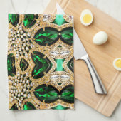 mädchenhafte Modekunst Deko Geschirrtuch (Viertel Falte)